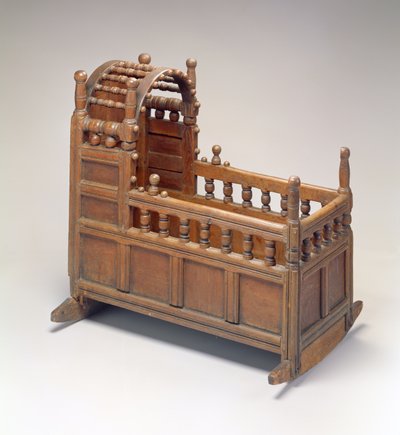 Cradle, from Barnstable or Yarmouth, Massachusetts, 1665-85 by American School